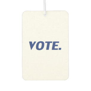 "vote" - blue white air freshener