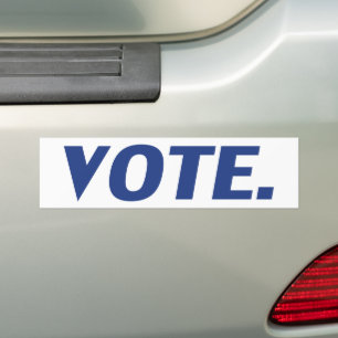vote blue white - car Bumper Sticker