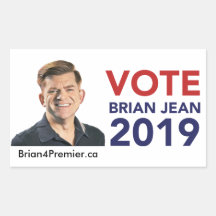Vote Brian Jean Stickers
