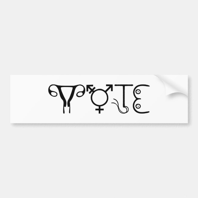 VOTE Bumper Sticker (Front)