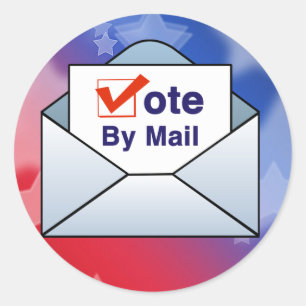Vote By Mail Classic Round Sticker
