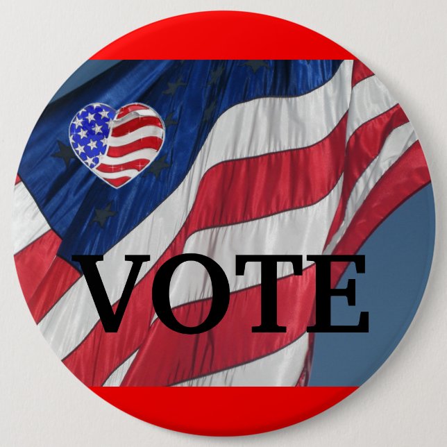 Vote - Campaign Election Button (Front)