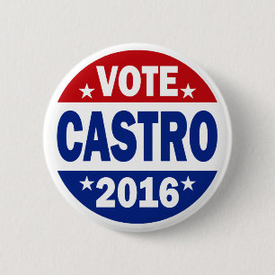 Vote Castro 2016 6 Cm Round Badge