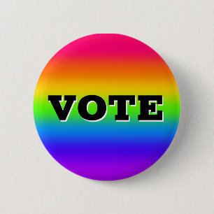 VOTE (change the words) 6 Cm Round Badge