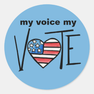 VOTE CLASSIC ROUND STICKER