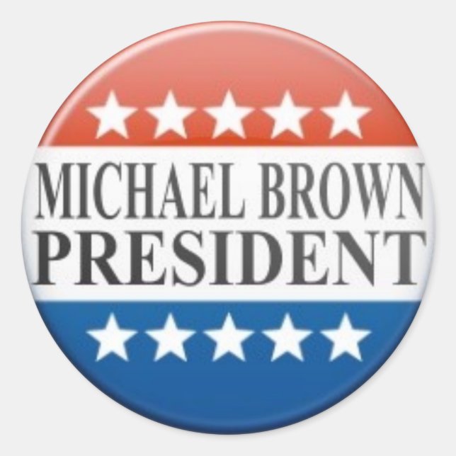 vote classic round sticker (Front)