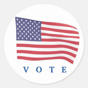 Vote Classic Round Sticker