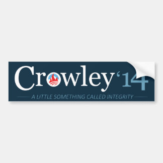 Vote Crowley Bumper Sticker