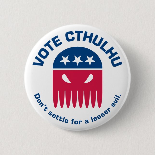 Vote Cthulhu Button (Front)