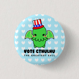 Vote Cthulhu for President Button