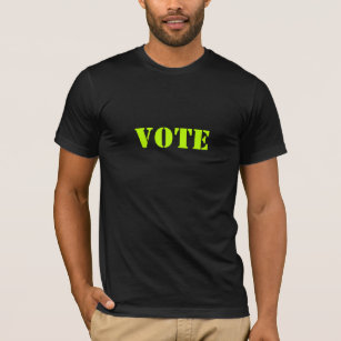 "vote"  - customise TEXT & COLOR-  t-shirt