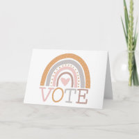 Vote | Cute Pastel Rainbow Text Design