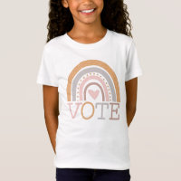 Vote | Cute Pastel Rainbow Text Graphic Design