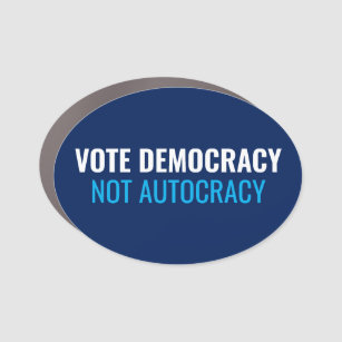 Vote Democracy Political Car Magnet
