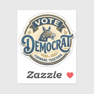 Vote Democrat Forward Together – Vintage Patriotic