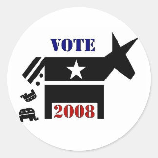 VOTE DEMOCRAT IN 2008 STICKERS