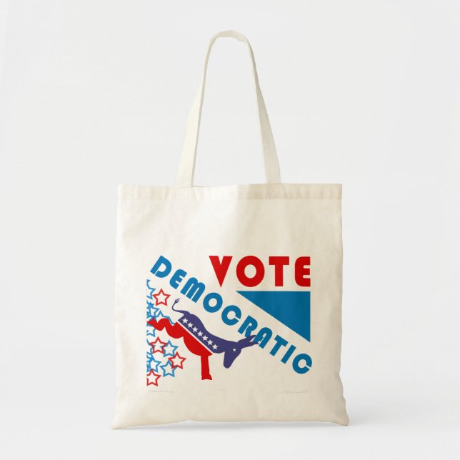 Vote Democratic Budget Tote Bag (Front)
