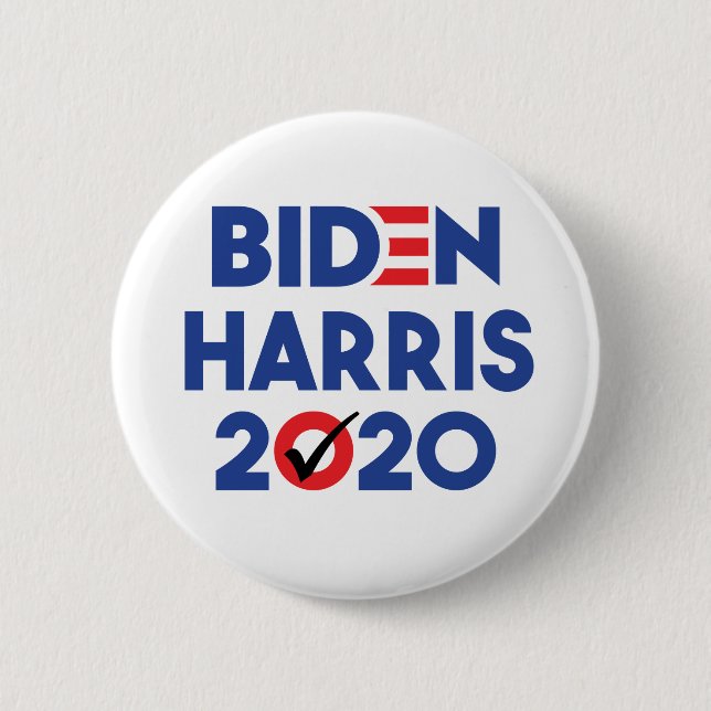 Vote Democratic Button - Biden Harris 2020 (Front)