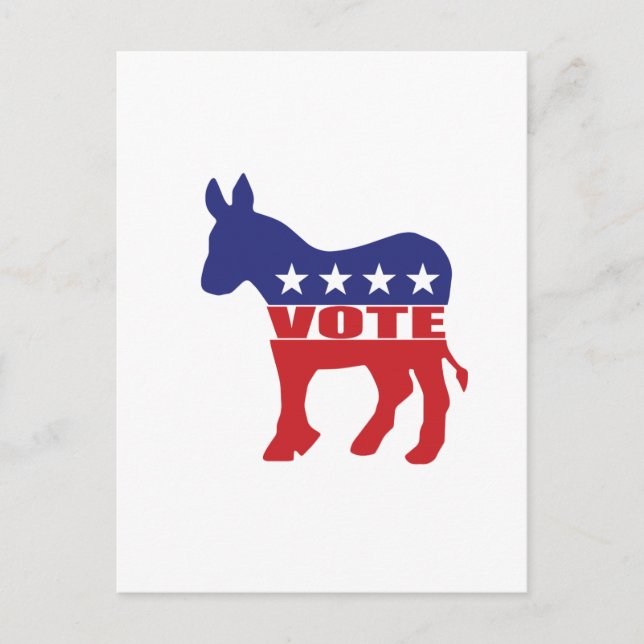 Vote Democratic Party Postcard (Front)