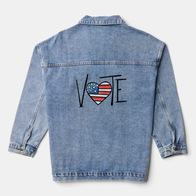 VOTE  DENIM JACKET (Back)