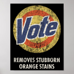 Vote Detergent Funny Vintage  Poster