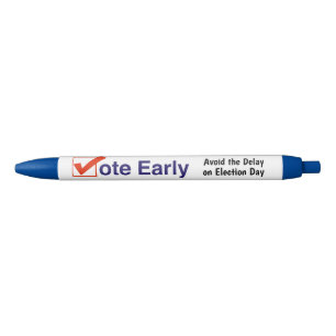 Vote Early Black Ink Pen