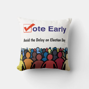 Vote Early Cushion