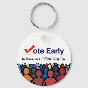 Vote Early in Person 2026 Key Ring