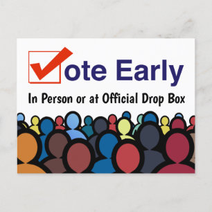 Vote Early in Person 2026 Postcard