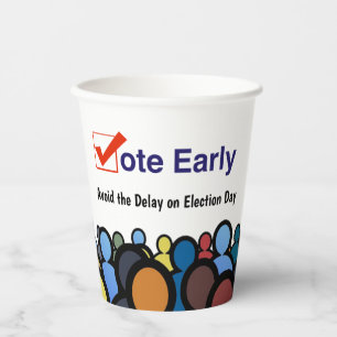 Vote Early Paper Cups