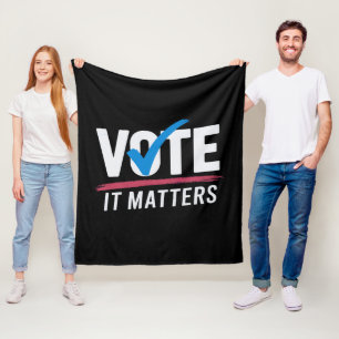 Vote Election 2024 Voter Democrat Politics  Fleece Blanket