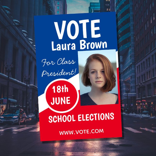Vote Election Campaign Flyer Template | Red White  (Creator Uploaded)