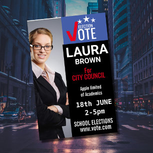 Vote election campaign template flyer