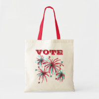 VOTE Election Day USA Voting Poll Worker Fireworks