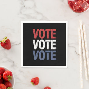 Vote Election Politics Voting Voter Registration Napkin
