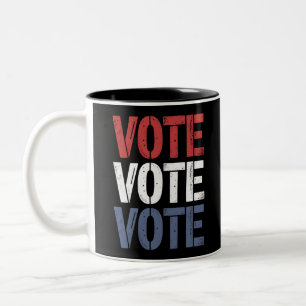 Vote Election Politics Voting Voter Registration Two-Tone Coffee Mug