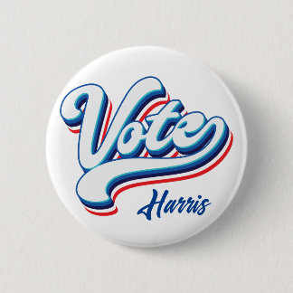 Vote Election Typography 6 Cm Round Badge