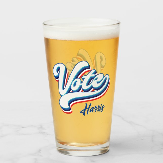 Vote Election Typography  Glass (Front Filled)