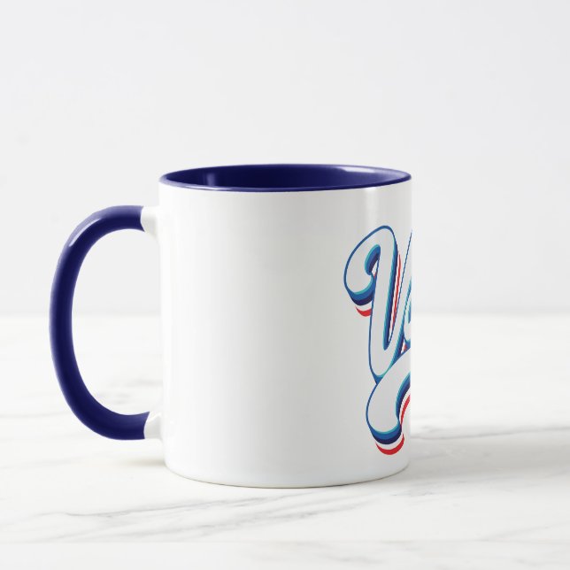 Vote Election Typography  Mug (Left)