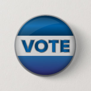 Vote Elections 6 Cm Round Badge