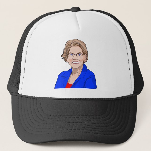 vote elizabeth warren trucker hat (Front)