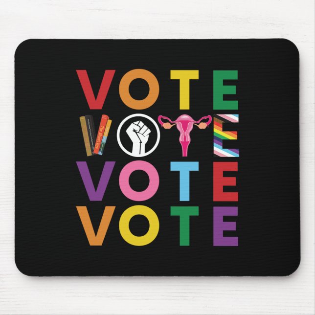 Vote Equality Progress Sticker1  Mouse Pad (Front)