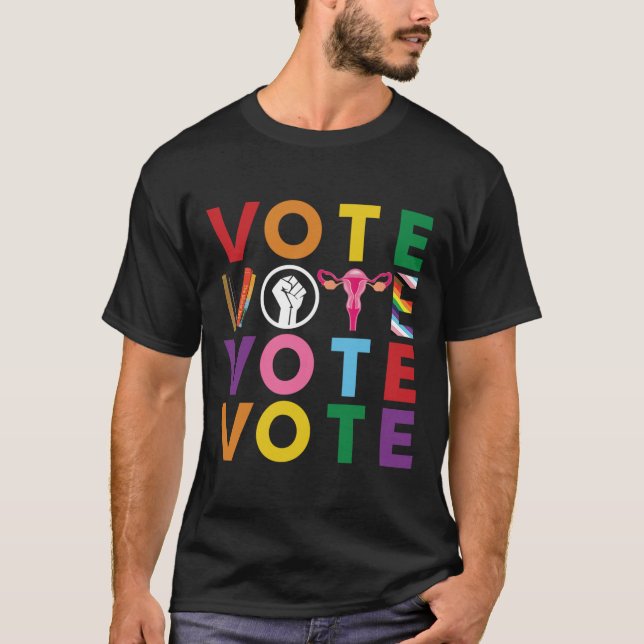 Vote Equality Progress Sticker1  T-Shirt (Front)