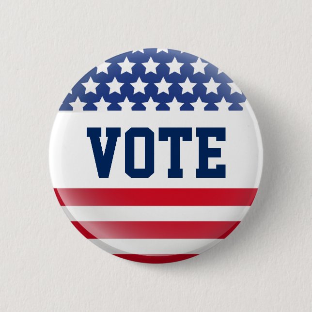 Vote Flag Pin (Front)