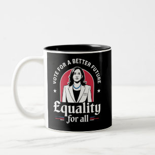 Vote For A Better Future USA President 2024 Two-Tone Coffee Mug