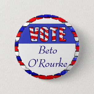 Vote for Beto O'Rourke 2020  Election 6 Cm Round Badge
