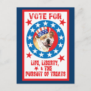 Vote for Bulldog Postcard