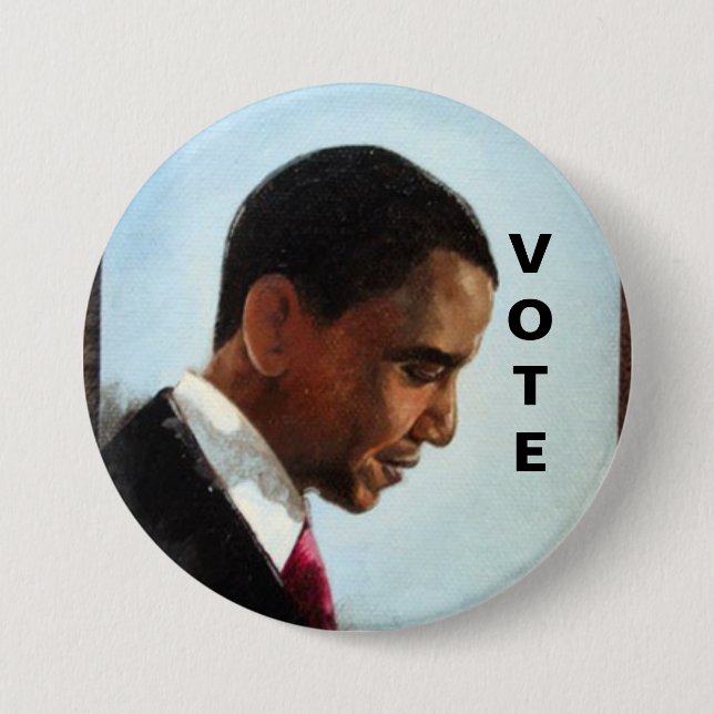 VOTE FOR CHANGE 7.5 CM ROUND BADGE (Front)