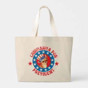Vote for Chihuahua Large Tote Bag