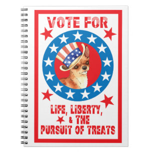 Vote for Chihuahua Spiral Notebook